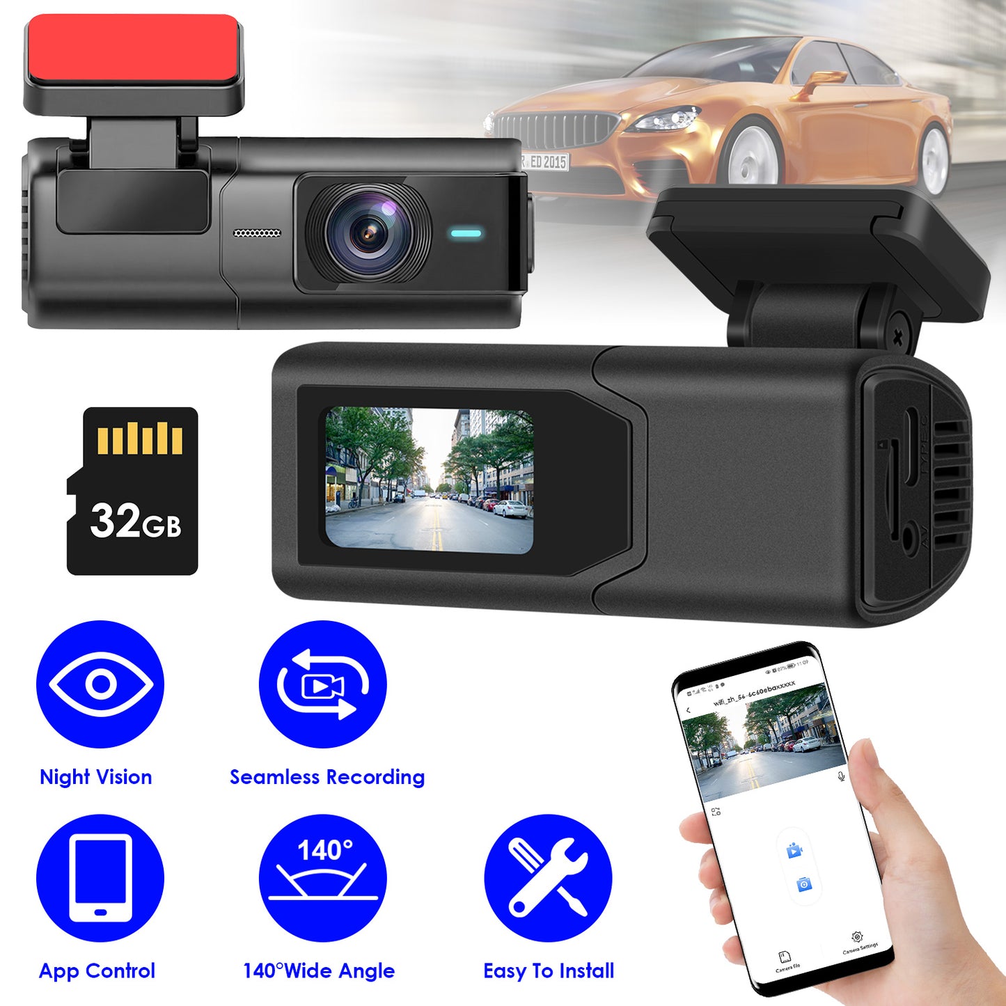 DriveSmart 2K HD Car Cam